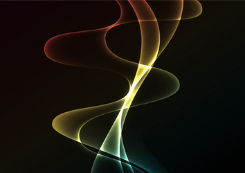 Multicolor flame curve layer abstract background vector