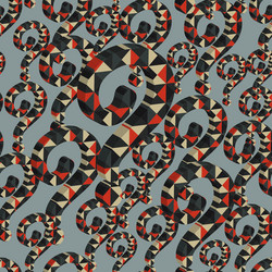 seamless pattern of multi color question 3d vector image