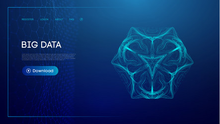 Abstract Data Network Pattern vector image