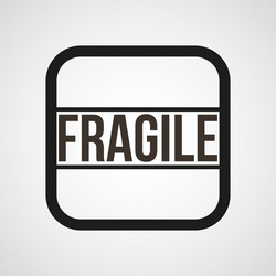 fragile open envelope horn icon simple vector image