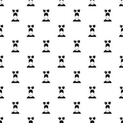 male avatar and jigsaw puzzles pattern vector image