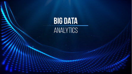 digital wave visualization of big data analytics vector image