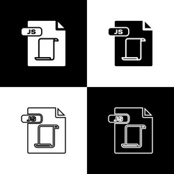 set js file document download button icon vector image