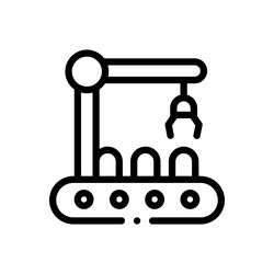 picker icon thin linear style design isolated vector image
