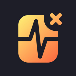 removed pulse animation orange solid gradient ui vector image