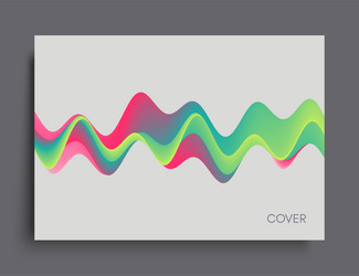 3d wavy background with dynamic effect abstract vector image