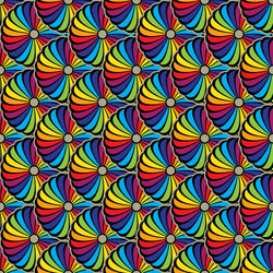 seamless pattern with circle shaped elements vector image