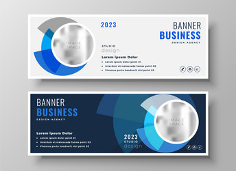 Abstract light and dark business banners vector