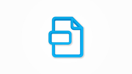 File format document realistic icon 3d line vector