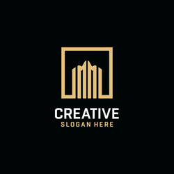 mm initial monogram logo design with square shape vector image