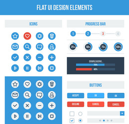 Modern UI Element Pack vector image