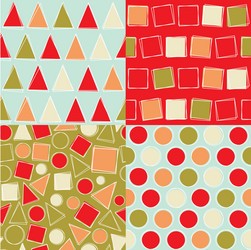 Retro Geometric Patterns vector image