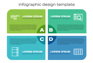 set line sketchbook or album site map color vector