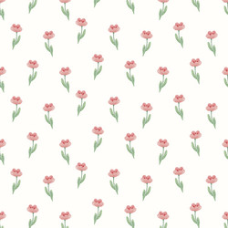 watercolor tiny wild flower botanical seamless Vector Image