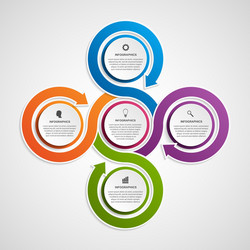 Abstract infographic design template Royalty Free Vector