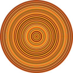 concentric pipes circular shape in multiple orange vector image