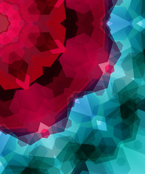 retro pattern made of hexagonal shapes mosaic vector image