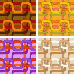 set of seamless patterns in different color ranges vector image