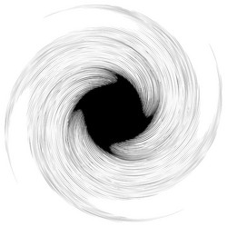 swirl twirl shape abstract geometric spiral vector image