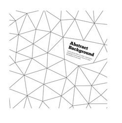 Geometric Line Pattern Background vector image