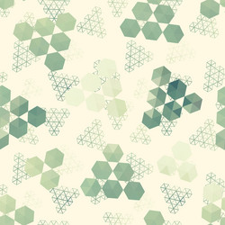 geometric pattern of hexagon triangle vector image