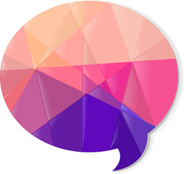 Gradient Mesh Speech Bubble vector image
