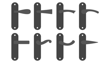 door handles vector