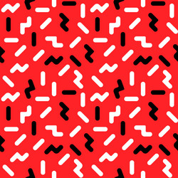 geometric memphis seamless pattern use vector image