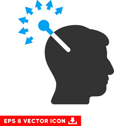 optical neural interface eps icon vector image