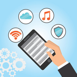 web hosting design vector image