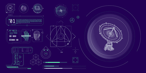 design elements for infographic of data vector image