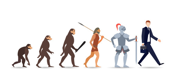Man evolution Royalty Free Vector Image - VectorStock