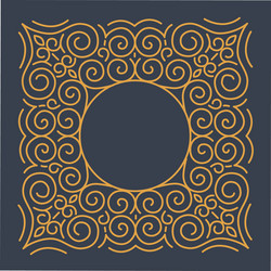 linear frames design template vector image