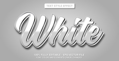 text style with white color theme editable vector image