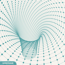 abstract tunnel grid 3d can be used as digital vector image