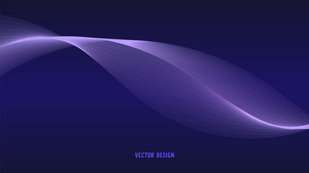 geometric curved lines in gradient forming vector image