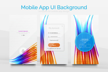 mobile application interface background design vector image