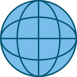 network global connection digital map vector image