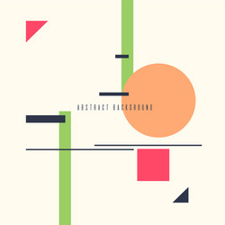 retro abstract geometric background the poster vector image