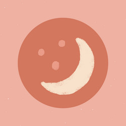 instagram story highlight crescent moon icon vector