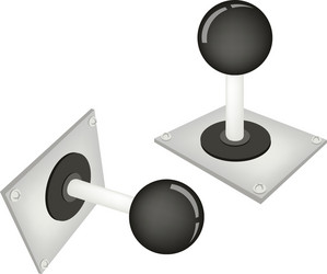 joystick or control column on white background vector image