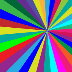 rainbow colorful folded paper triangles background vector image