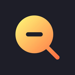 zoom out transition orange solid gradient ui icon vector image