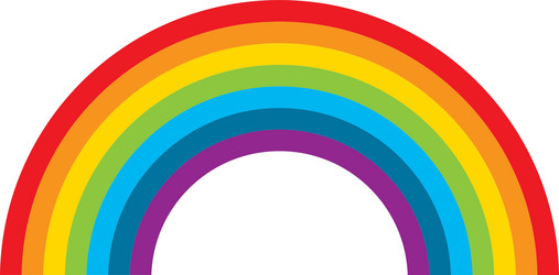 Cute rainbow isolated icon Royalty Free Vector Image