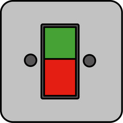 energy switch and push buttons vector image
