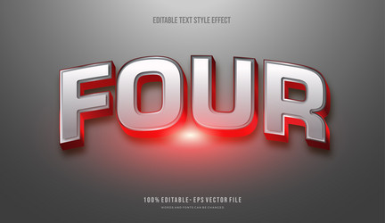 modern editable text style effect gradient color vector image
