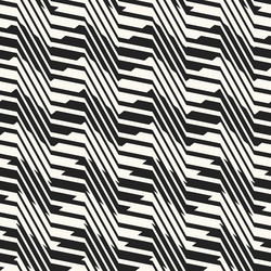 monochrome moire effect textured zigzag pattern vector image