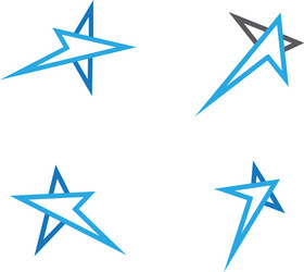 Star logo template icon vector