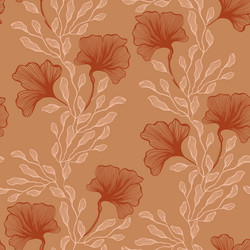 abstract botanical seamless pattern in light vector image