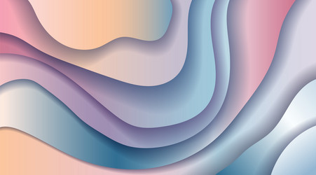 abstract design showing layered wavy patterns vector image